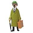 Adventures of Tintin Calculus with Suitcase Mini-Statue